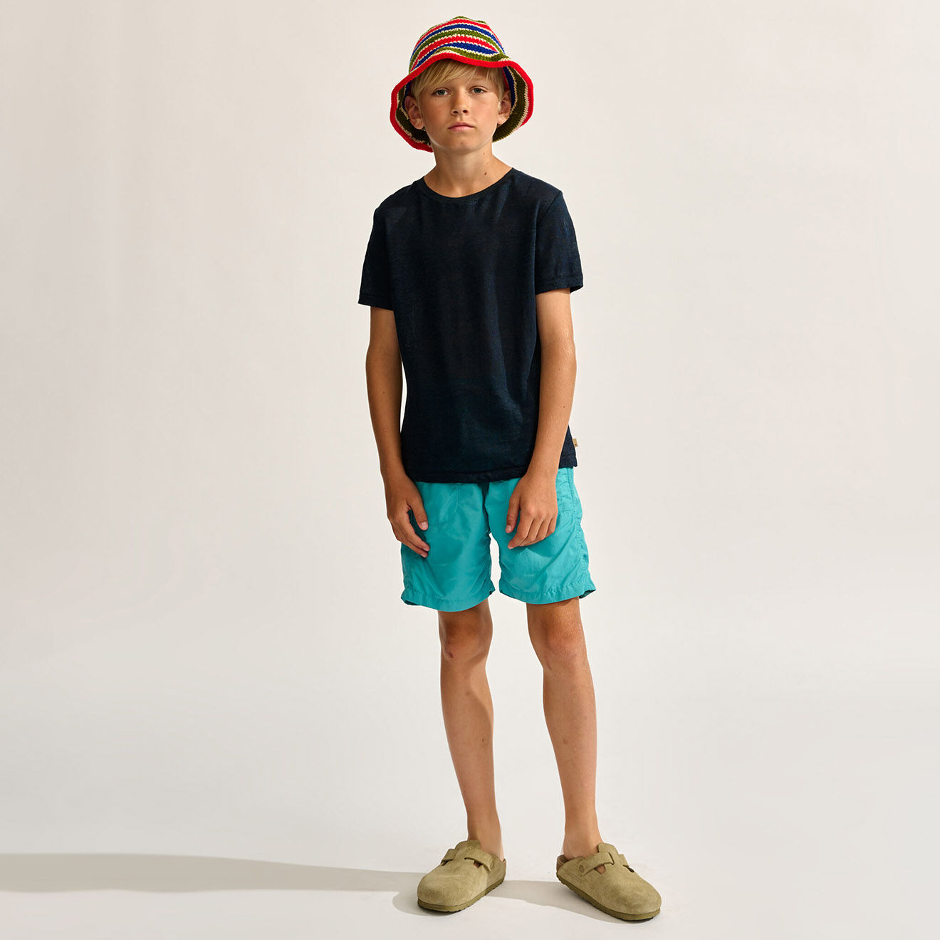 Bellerose T-Shirt 100% Lin Mogo  marine