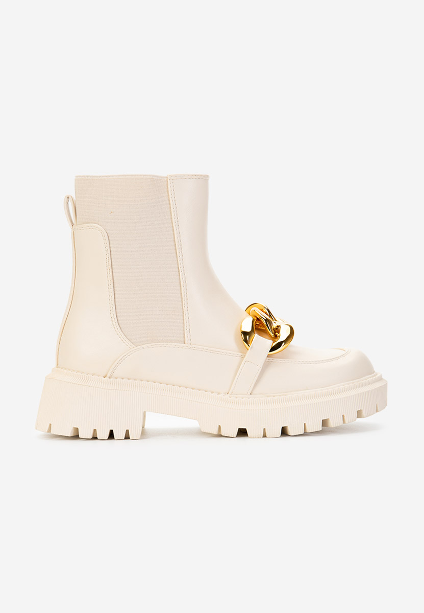 Bottines femme beige Agestra