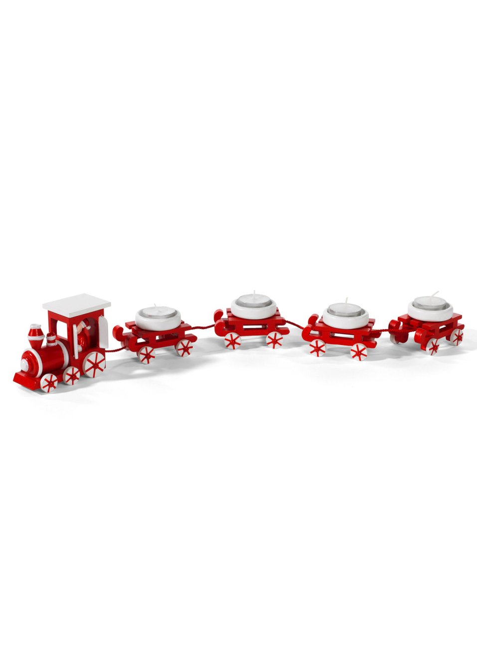 Bougeoir Petit train de Noël (Ens. 5 pces.)