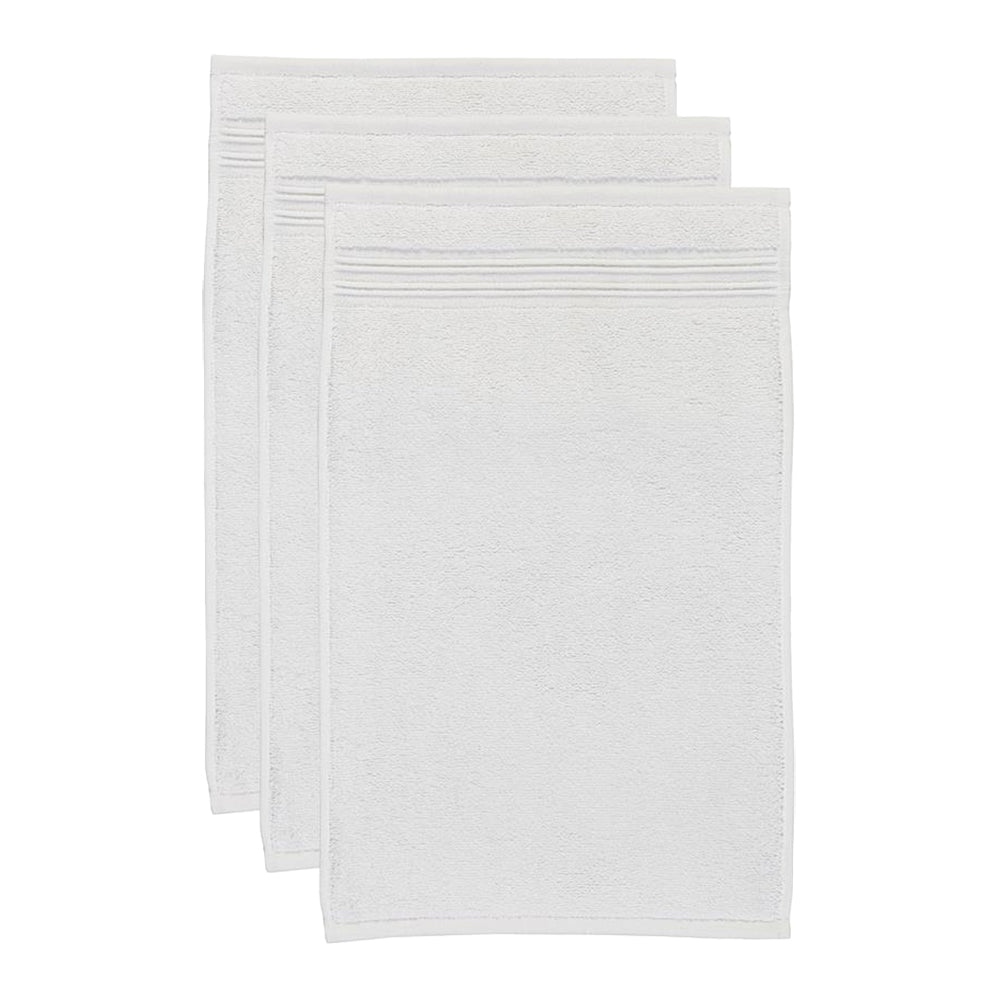 Beddinghouse Sheer Gastendoek 30 x 50 cm - Wit - Set van 3