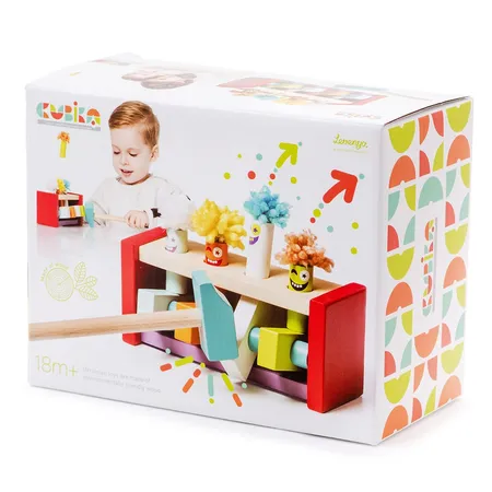 Cubika Hammerspielzeug Springende Clowns