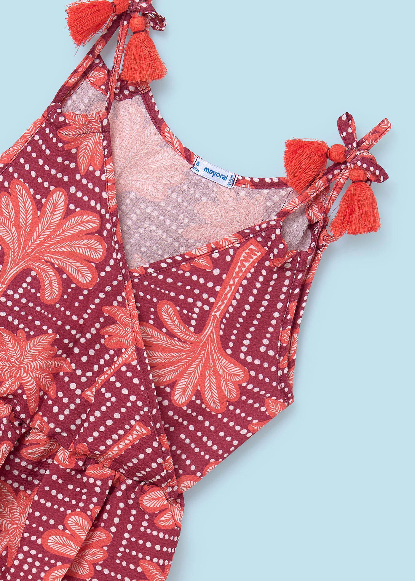 Vestido envelope estampado para menina