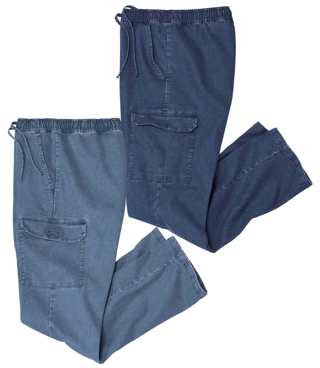 Lot de 2 Jeans Cargo TOP CONFORT