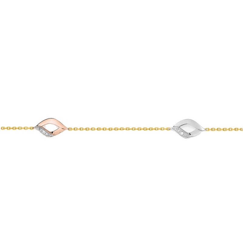 Bracelet Femme - Or 18 Carats - Longueur : 18 cm
