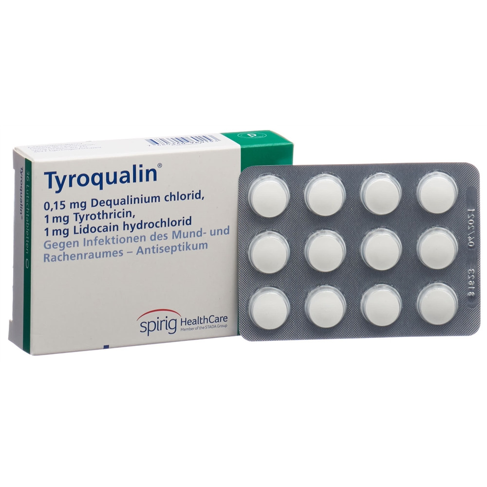 Tyroqualine Lutschtabl Blist 36 Stk<br>36 Stück, Blister, Lutschtablette