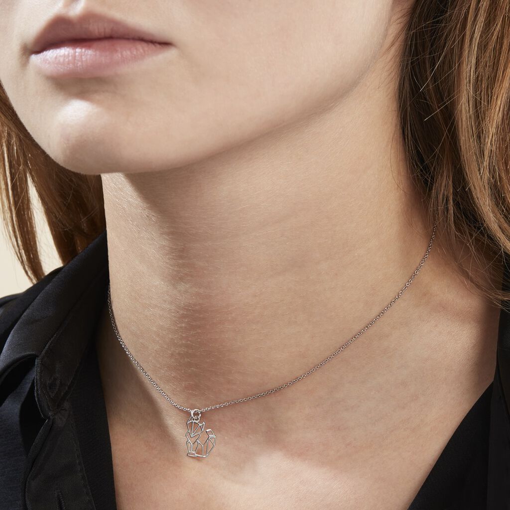 Collier Argent Blanc Alekdandarine