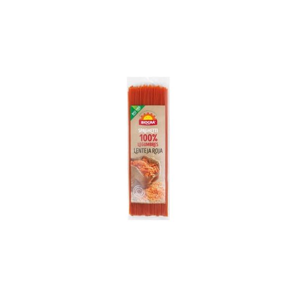 Biogra Esparguete de Lentilhas Vermelha 100% Leguminosas Bio 250g