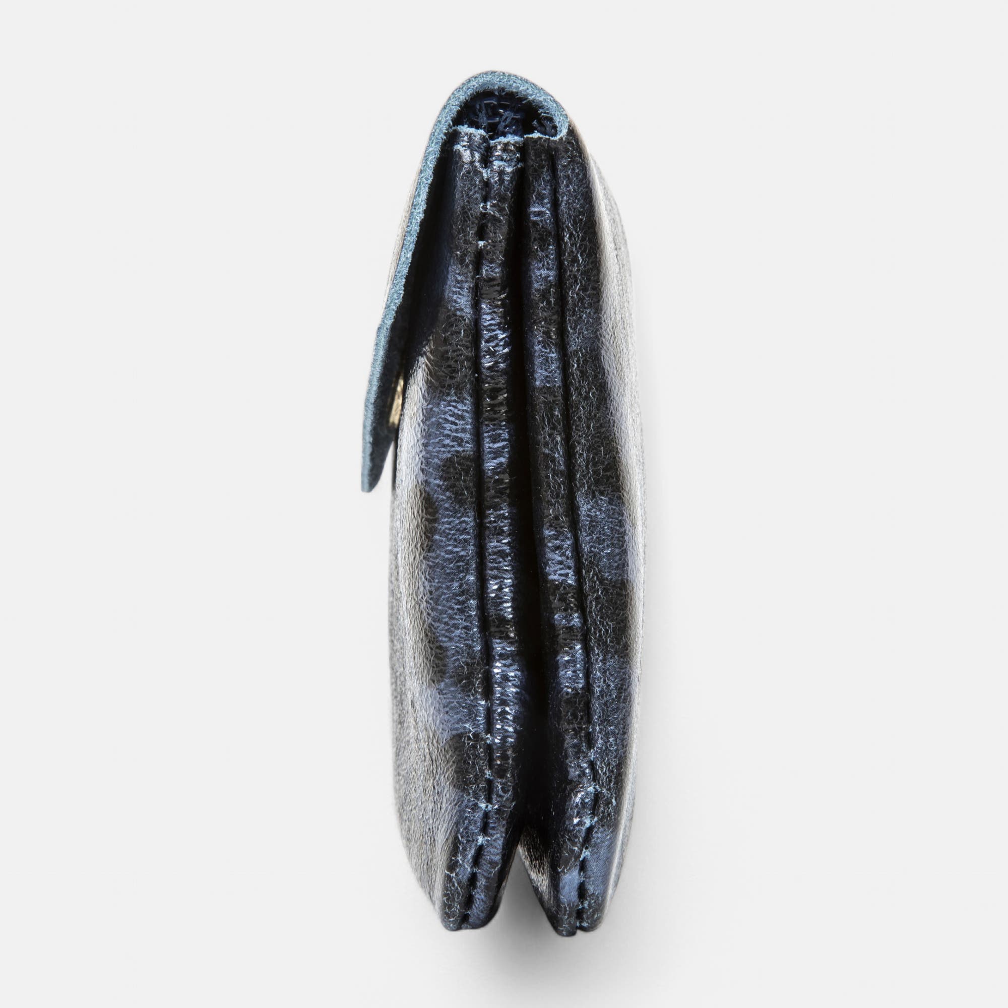 Petite maroquinerie en cuir bleu