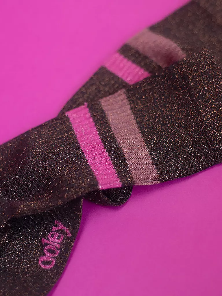OOLEY Socken ELECTRA LUNGO sunset dunkelrot