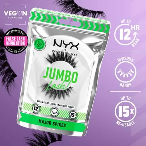 Jumbo Lash Vegan Reusable False Lash Major Spikes