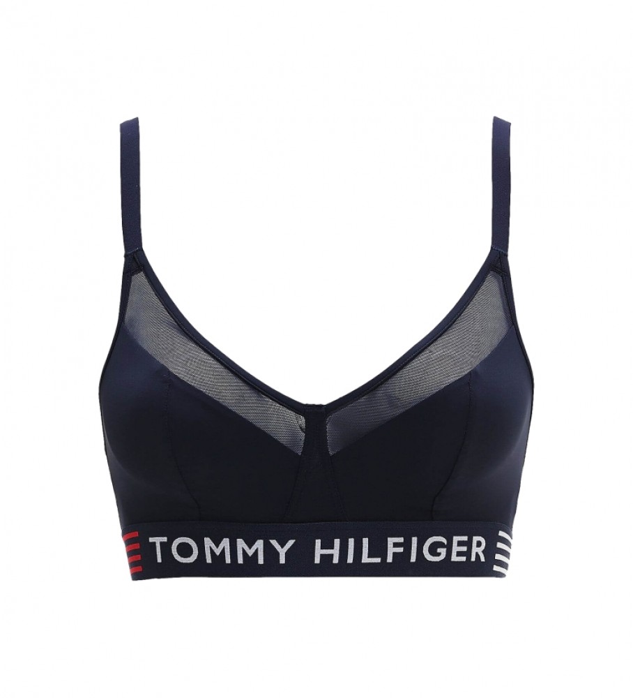 Sutiã Triângulo Elástico Azul Marinho Tommy Hilfiger