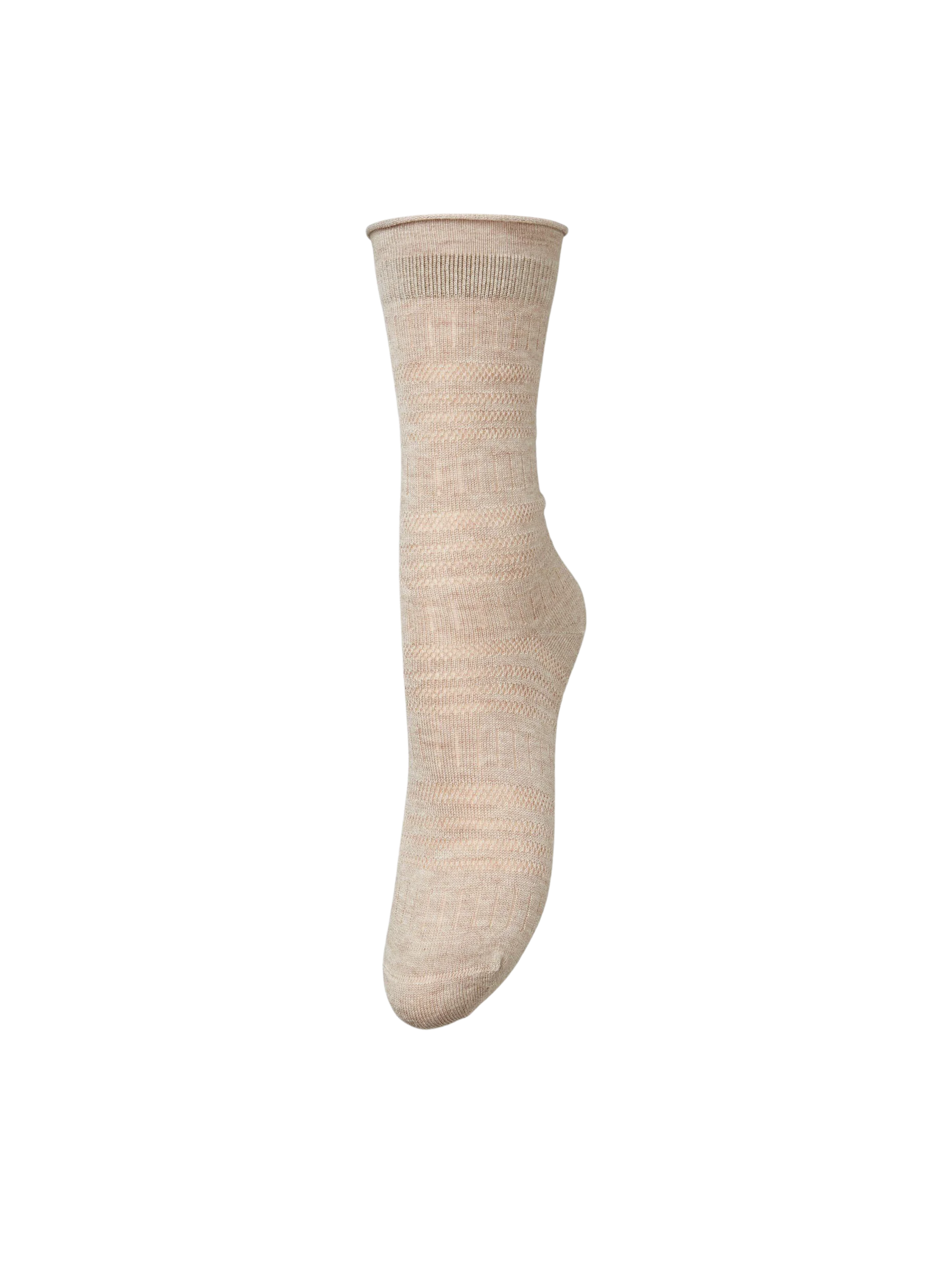 Becksöndergaard  Lucretia Wola strømper - Dark Beige Melange
