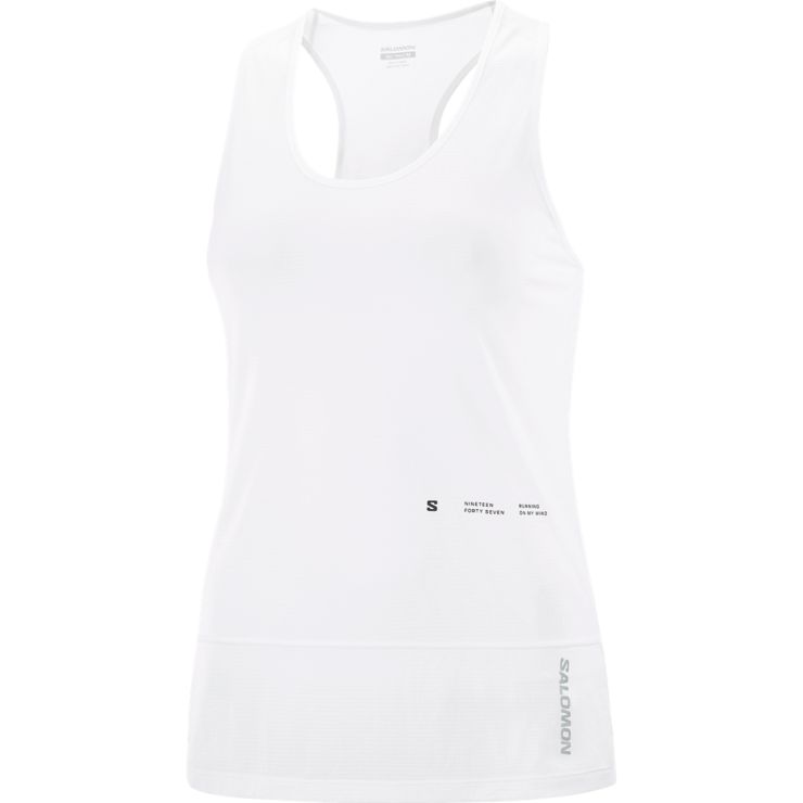 SalomonCross Run Tank GFX - weiß