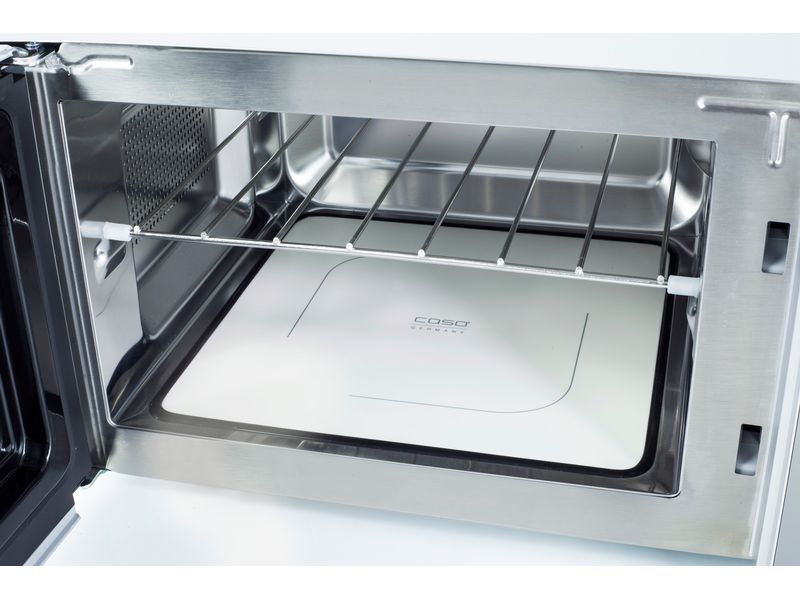 Caso Mikrowelle MG20 Ceramic Menu Schwarz Design-Mikrowelle mit Keramikboden und Grillfunktion