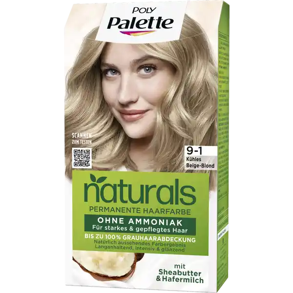 NATURALS Permanente Haarfarbe 9-1 Kühles Beige Blond