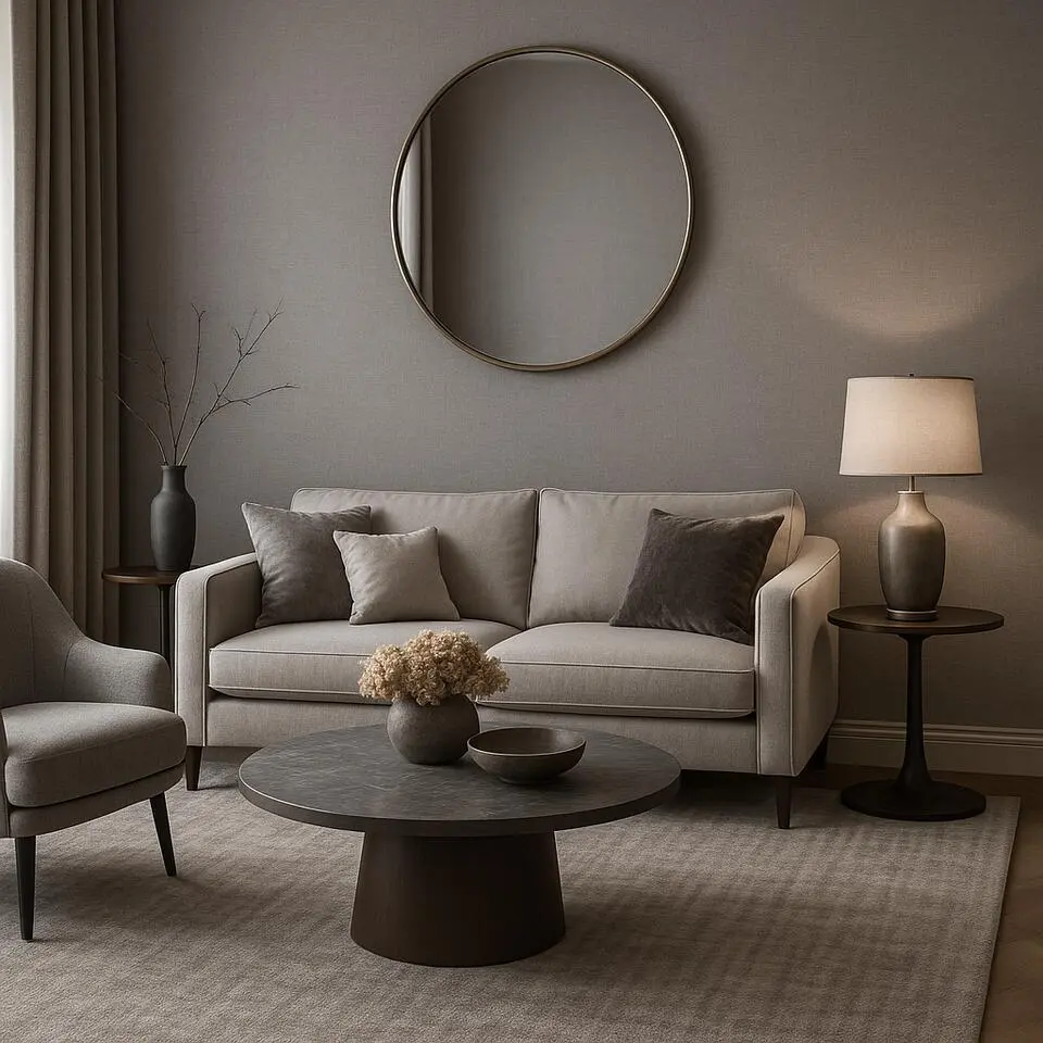 Dutch Wallcoverings Vliesbehang Linen & Textures uni - grijs - 10,05m x 53cm