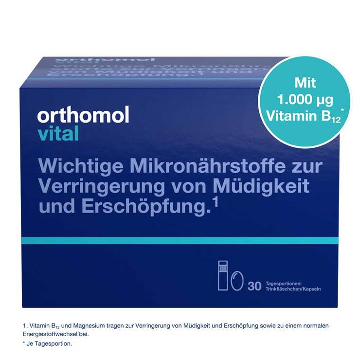 Orthomol Vital Trinkfläschchen / Kapseln Kombipack., 30 St
