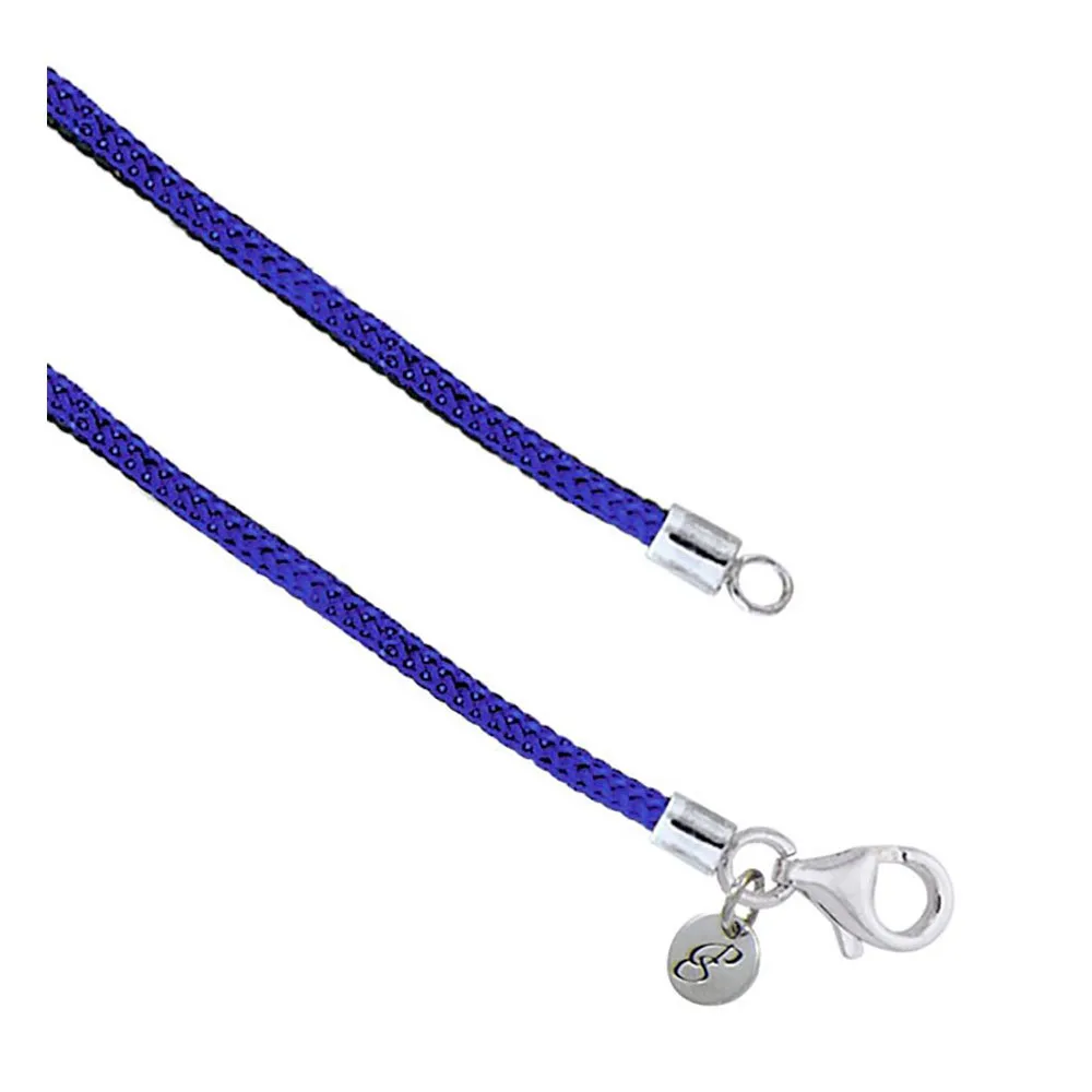Dive silver Nylon halskette