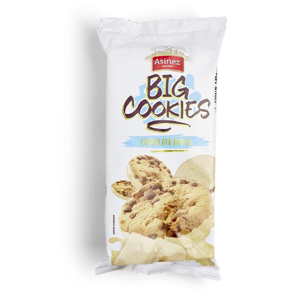 Gâteaux Big Cookies dessous chocolat blanc 140gr