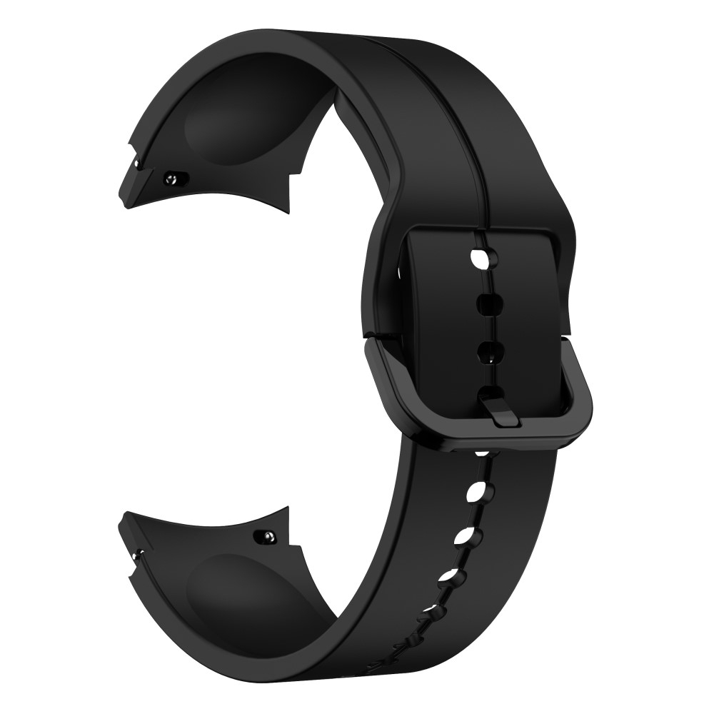 Samsung Galaxy Watch 4 Classic (46mm) Ersatz Sport Silikon Armband Split Design (Gelenkumfang: 180 - 230mm) - Schwarz