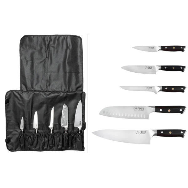 Trousse 5 couteaux de cuisine Fukito Ebène X50 Fukito