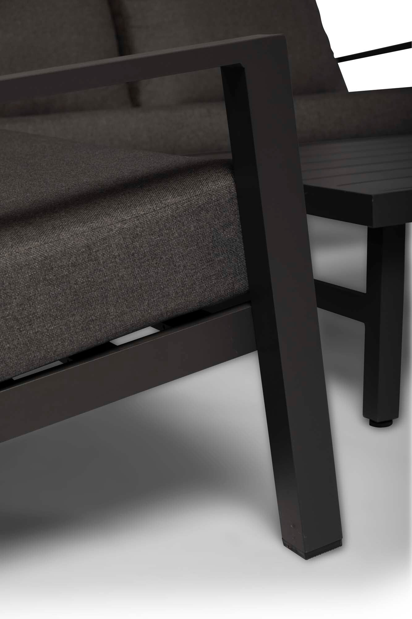Tierra Outdoor 5-zits loungeset Lima zwart