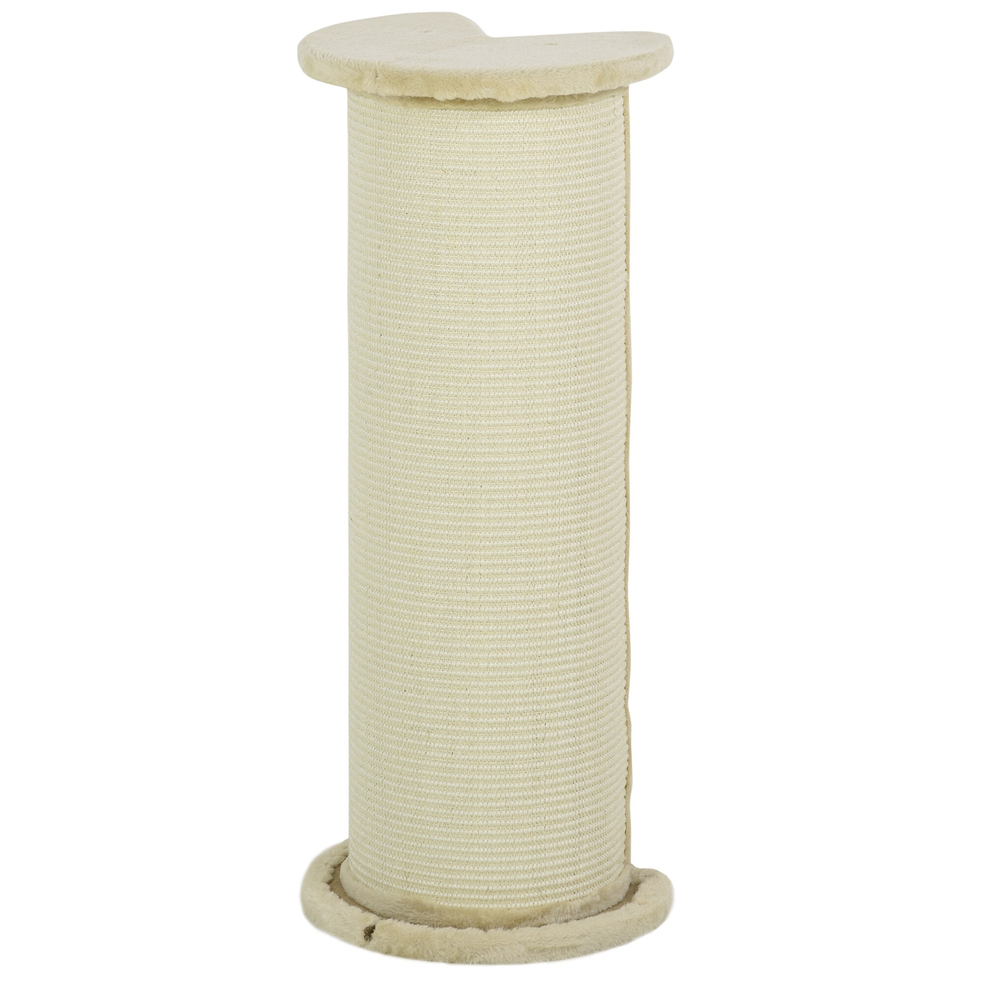PawHut Kratzbrett für Ecken mit Anti-Kipp-Vorrichtung weiß 35L x 35B x 85H cm