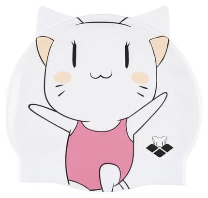 Bonnet de Bain Enfant Arena Kids Silicone Blanc