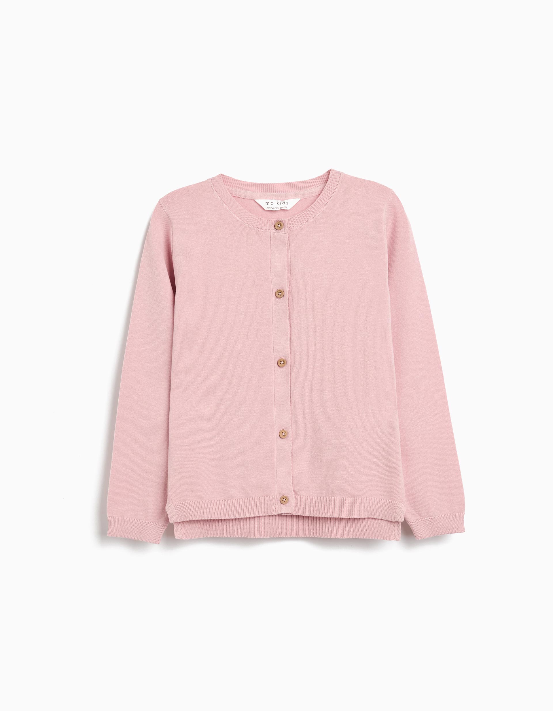 Casaco de Tricot, Menina, Rosa Claro