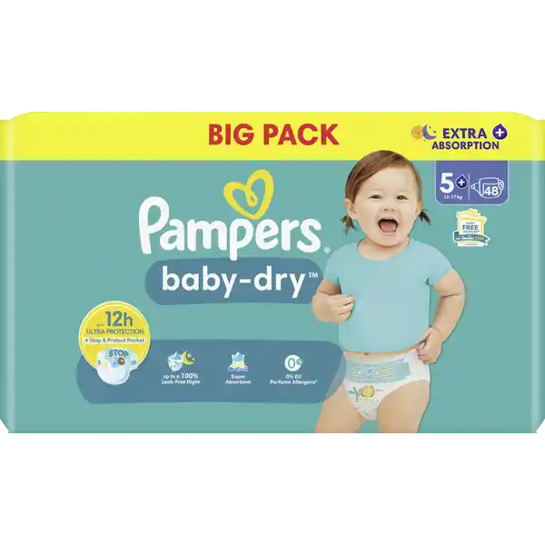 baby-dry Windeln Gr.5+ (12-17kg) Big Pack