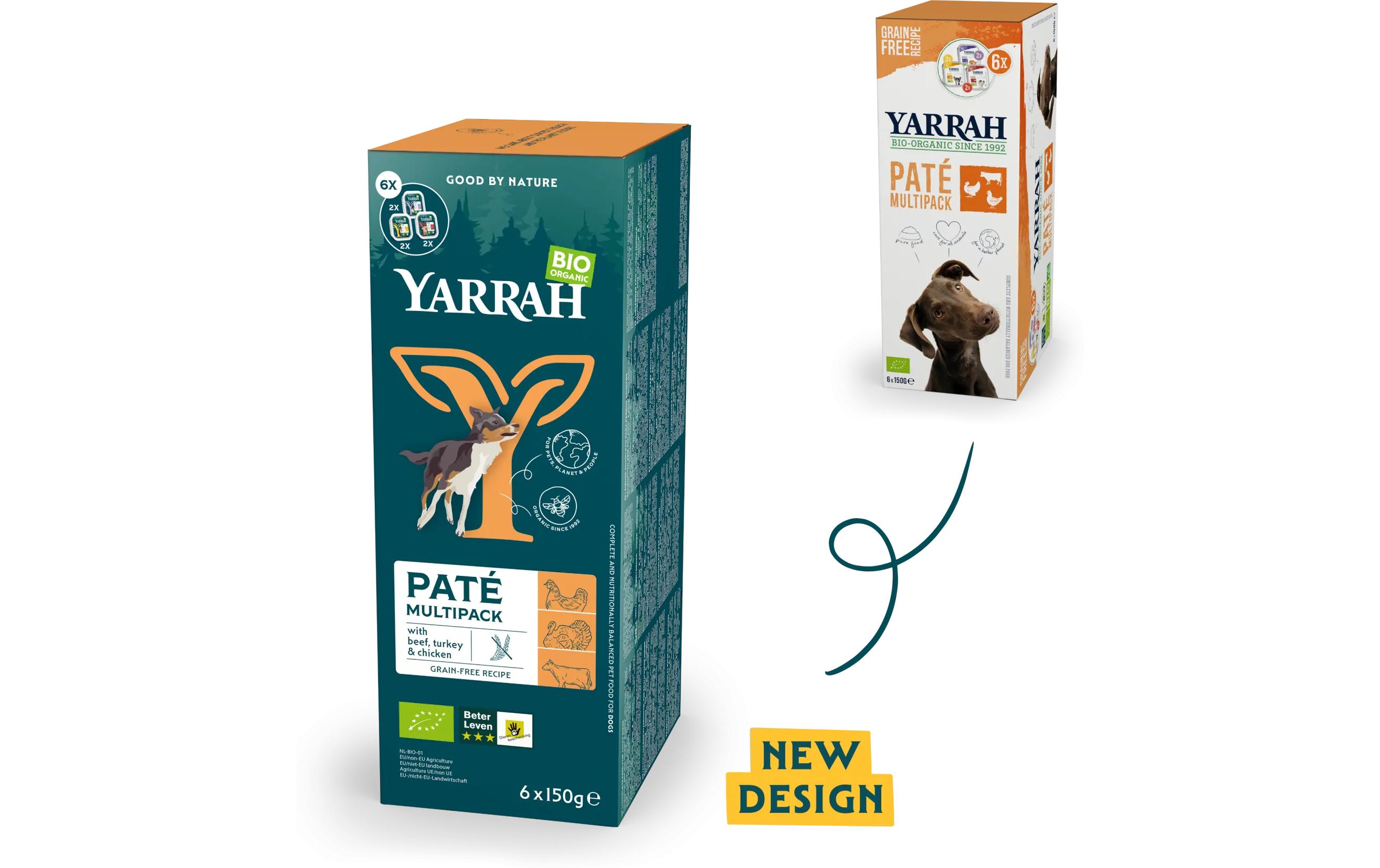 Nassfutter Bio Paté Multipack 6 x 150 gBio-Hundefutter für ausgewachsene Hunde