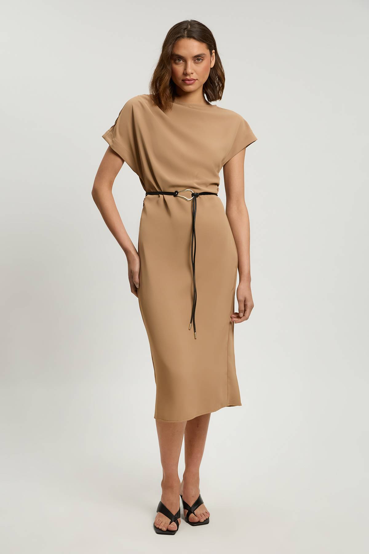 KarenMillen Robe Longue En Crêpe Extensible