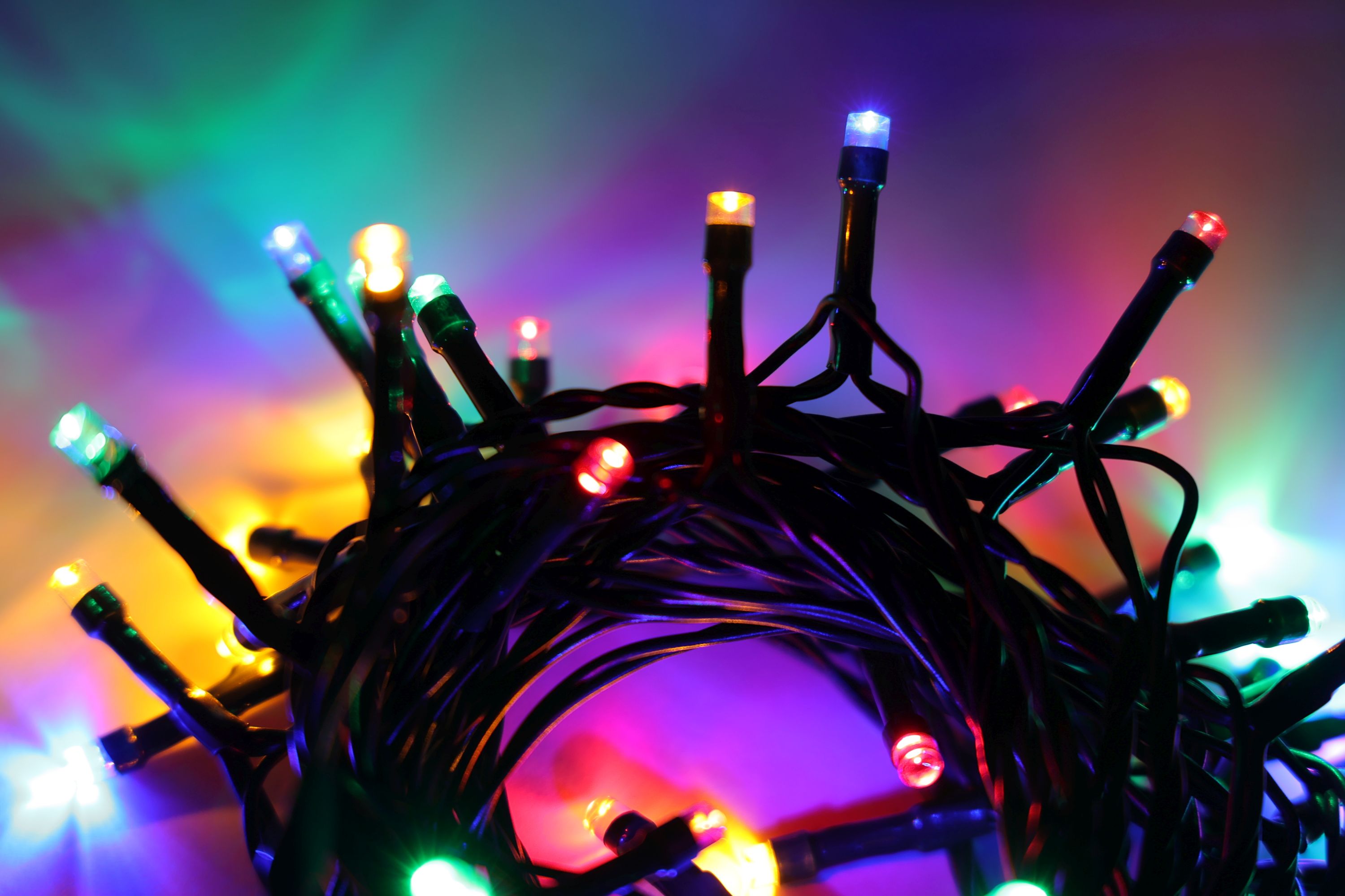 LED Lichterkette 5 m bunt mit Blinkfunktion