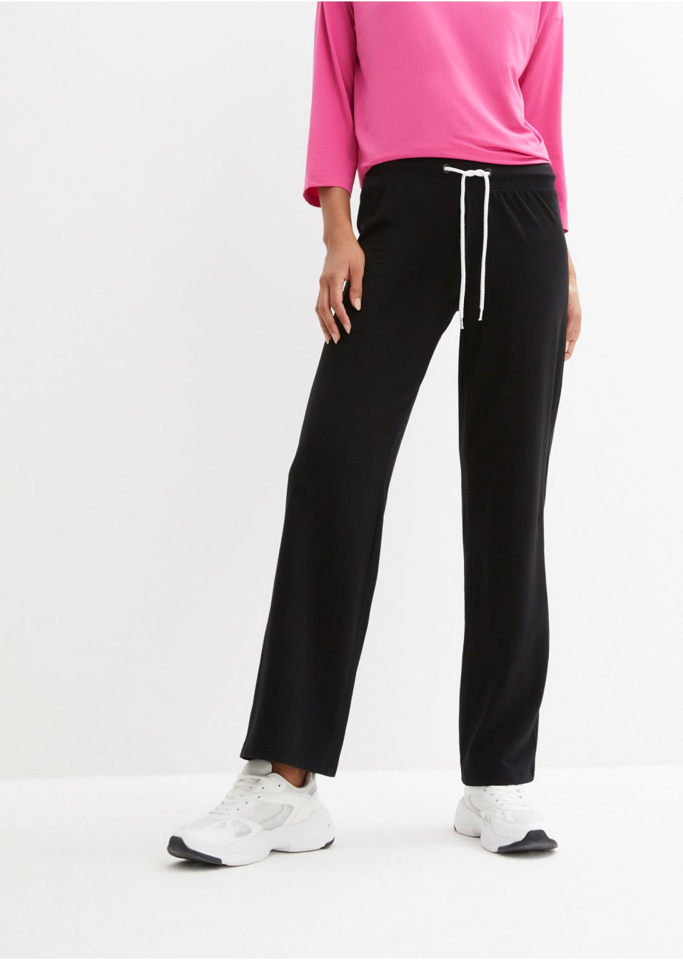Pantalon en jersey jambes larges, Flared