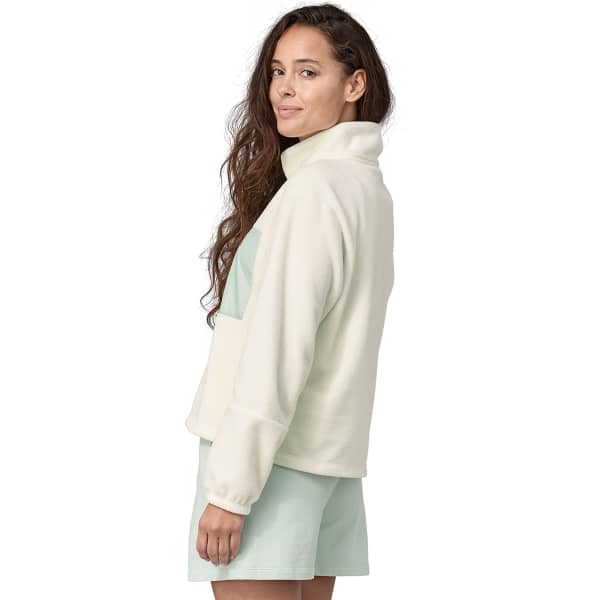 Sweat polaire PATAGONIA W'S MICRODINI 1/2 ZIP P/O BIRCH WHITE
