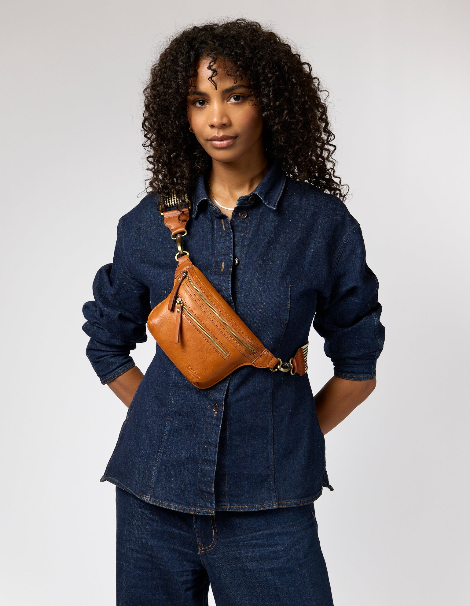 Beck's Bum Bag - Cognac Stromboli Leather