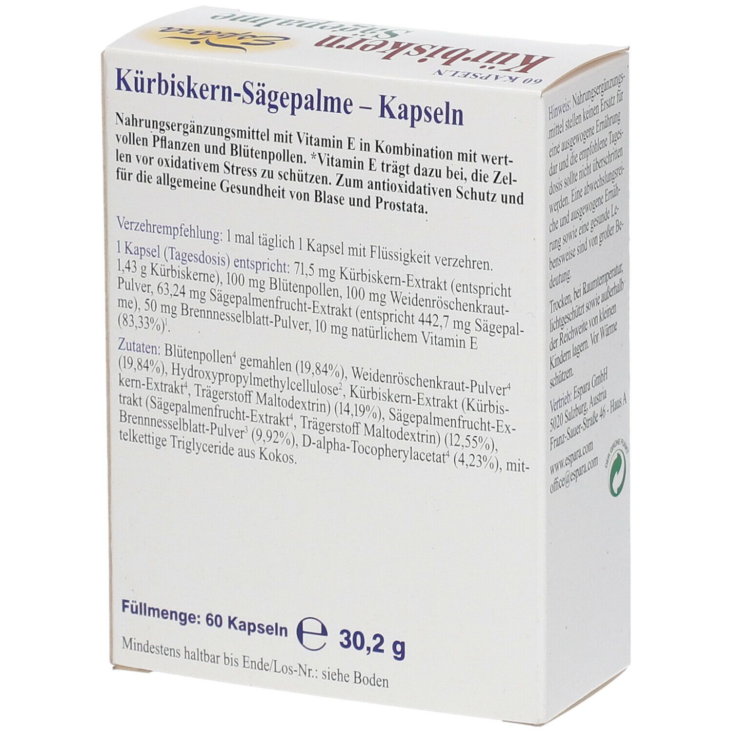 Kürbiskern Sägepalme