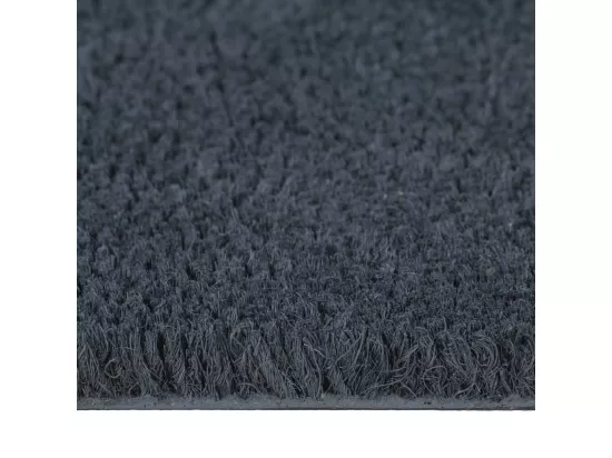 Tapis de porte gris foncé 100x300 cm fibre de coco touffeté
