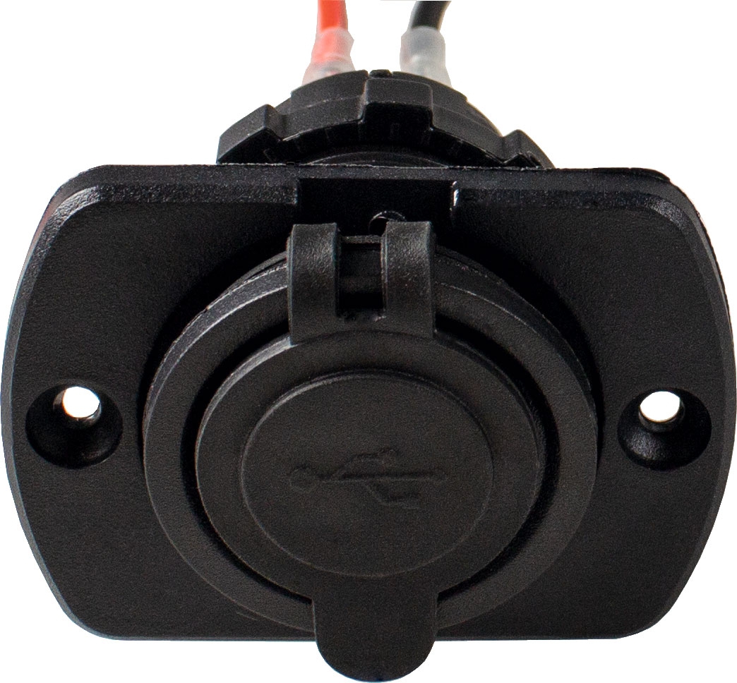 USB Einbau-Dose 2-fach schwarz