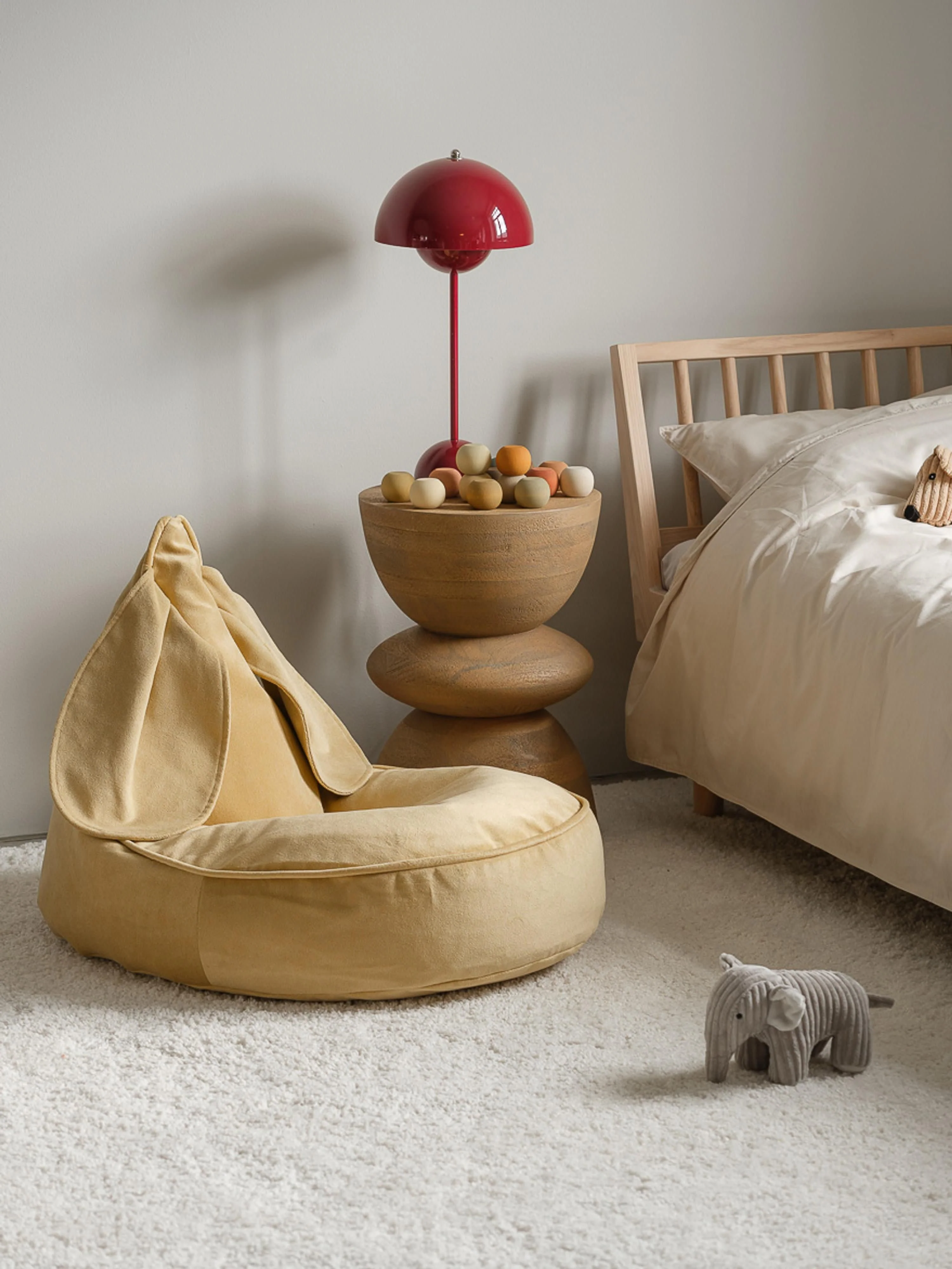 Kinderen fluwelen zitzak Bunny