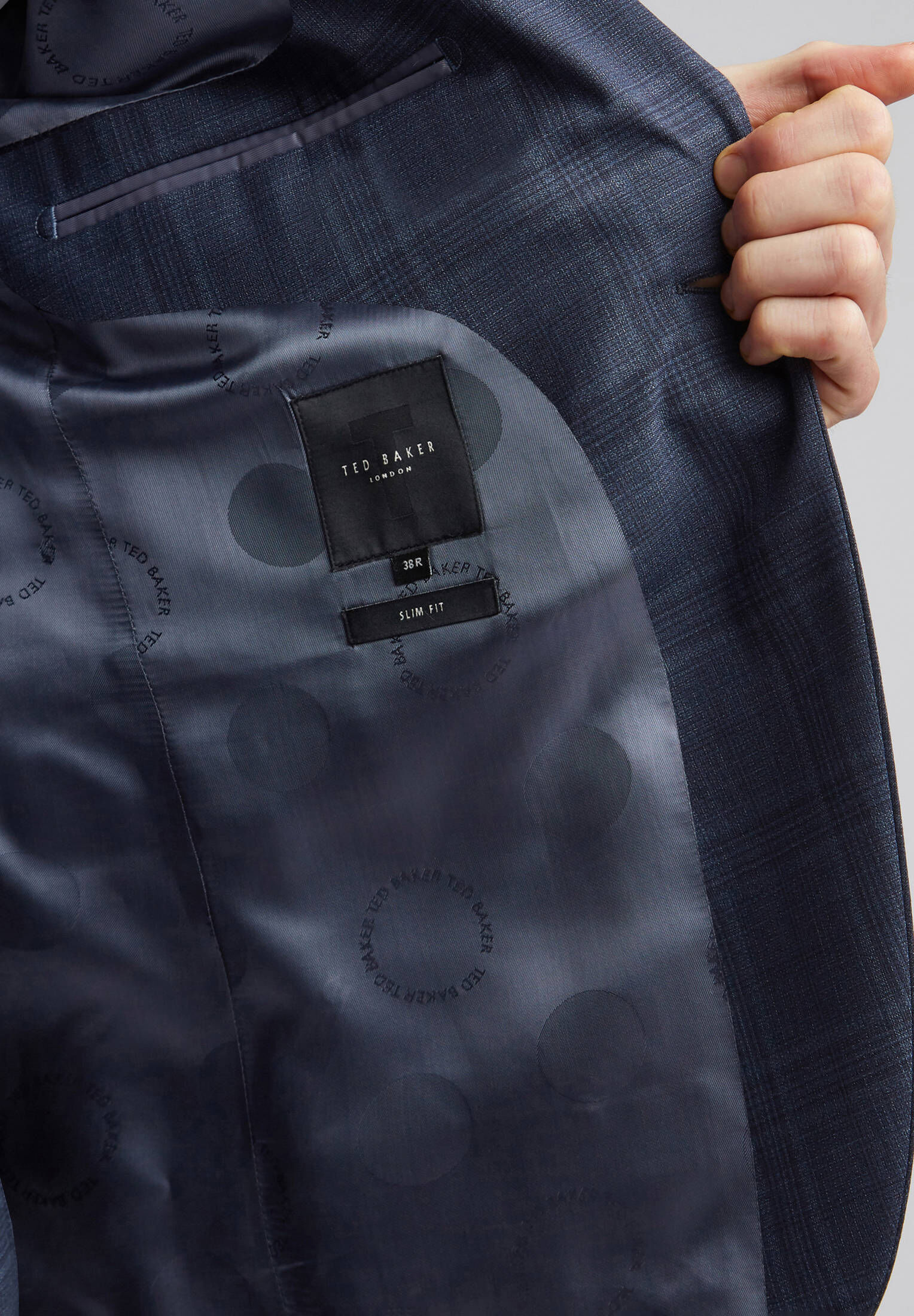 Ted Baker| Herren Jacke Navy Tonal Check