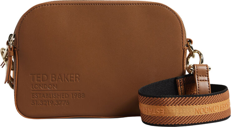 Ted Baker DARCELO Branded Webbing Camera Bag Brown