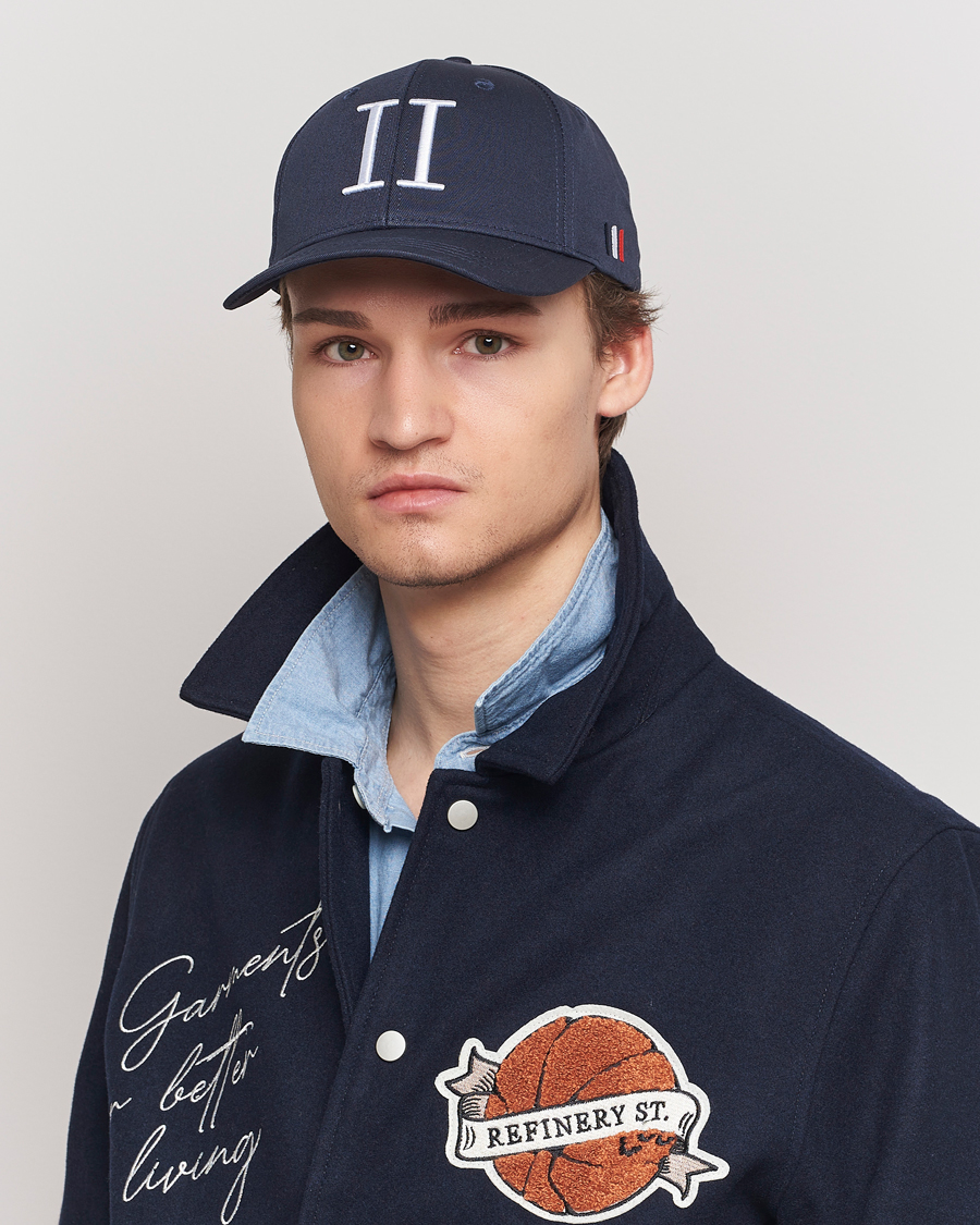Les Deux Encore Organic Cotton Baseball Cap II Dark Navy