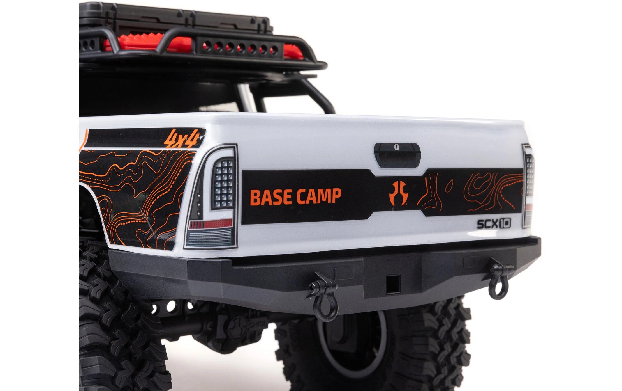 Scale Crawler SCX10 III Base Camp ARTR, Weiss<br>Rockcrawler Basis Ausführung mit Spektrum