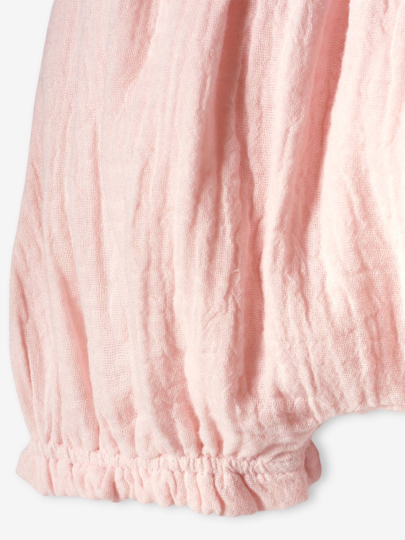 Lote com 2 calcinhas de chiffon de algodão coral para bebê