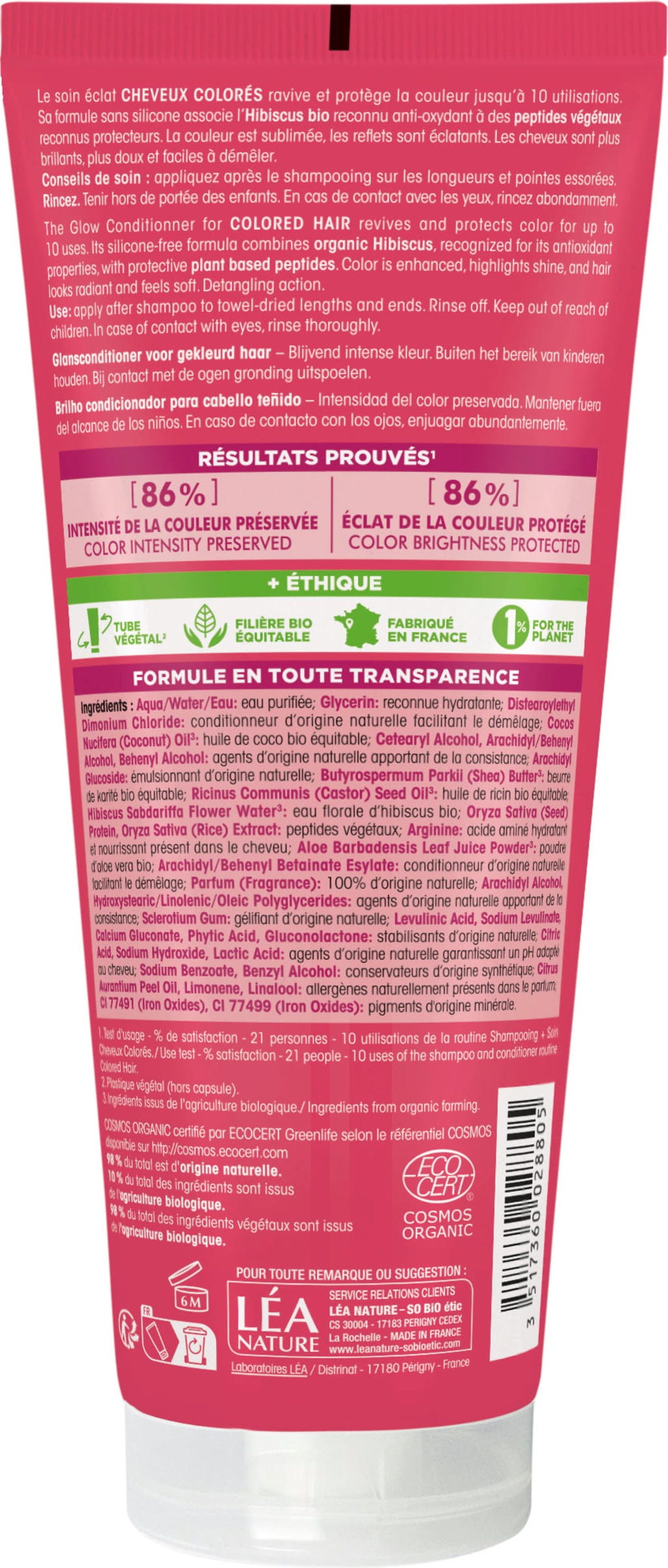 LÉA NATURE SO BiO étic  Glanz Spülung, 200 ml