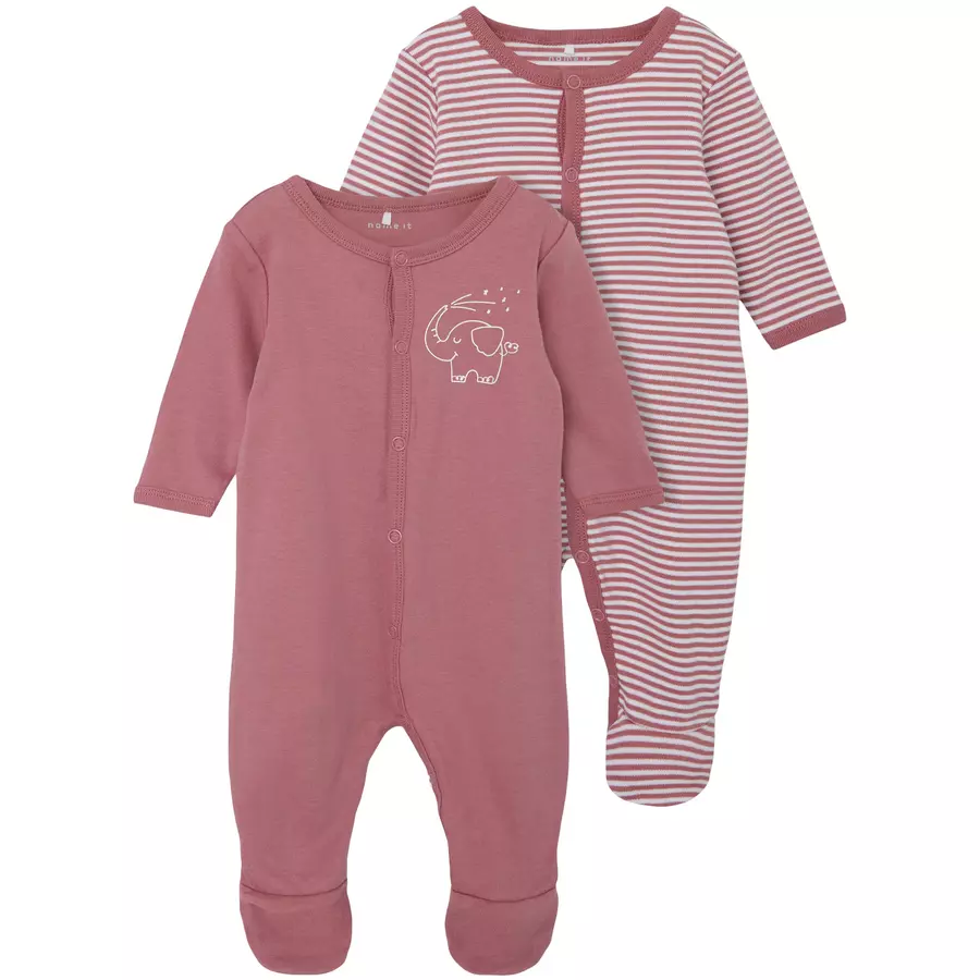 name it Schlafoverall 2er Pack Mesa Rose