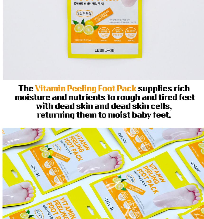 LEBELAGE - Vitamine Peeling Voetpakking
