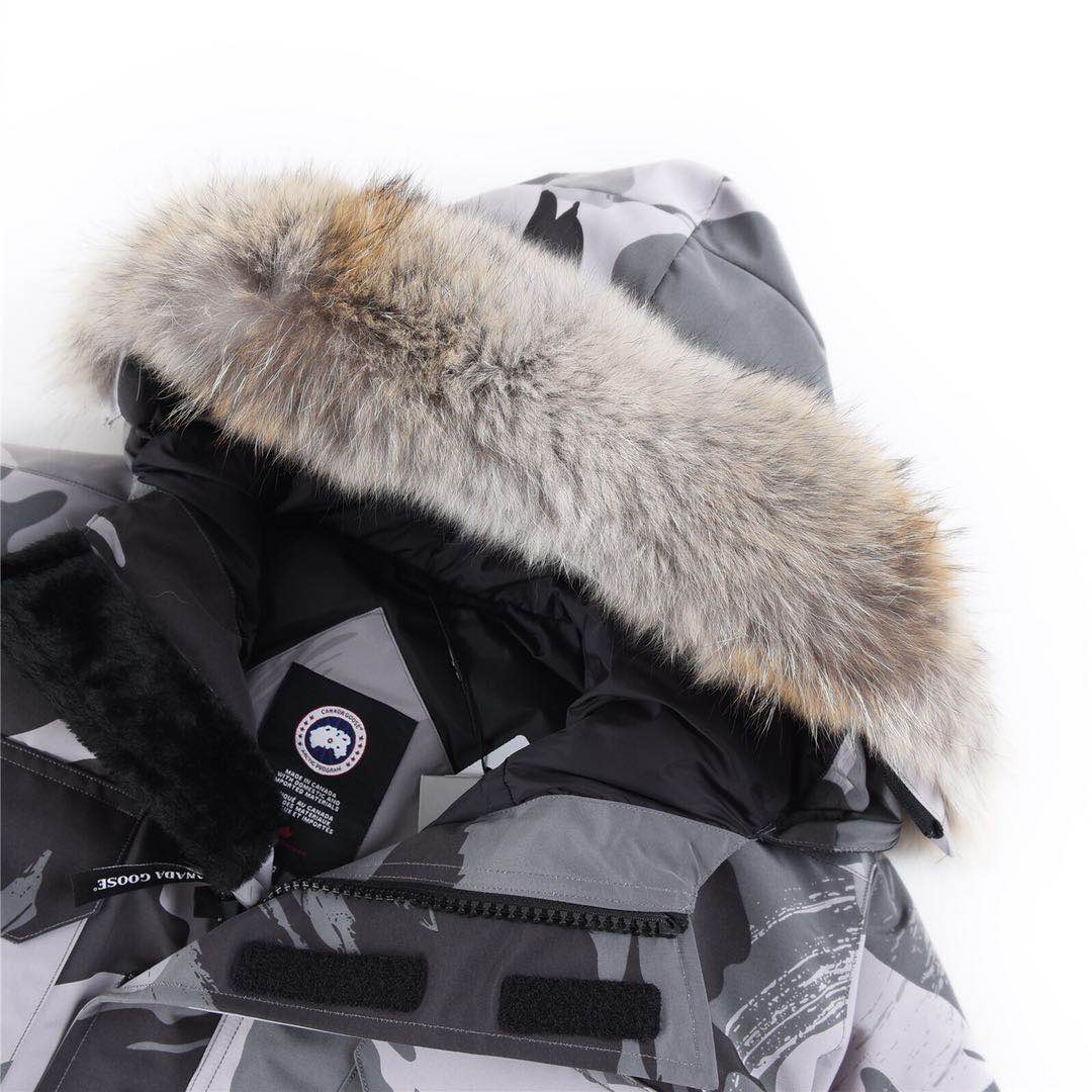 Canada Goose Expedition Parka  For Men & Women Print Grey