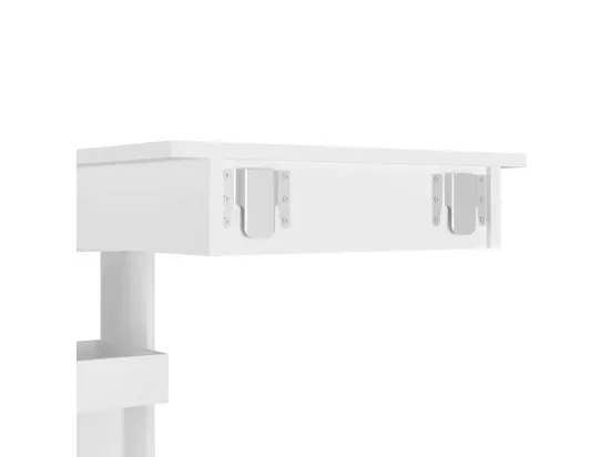 Table de bar murale Blanc 102x45x103,5 cm Bois d'ingénierie